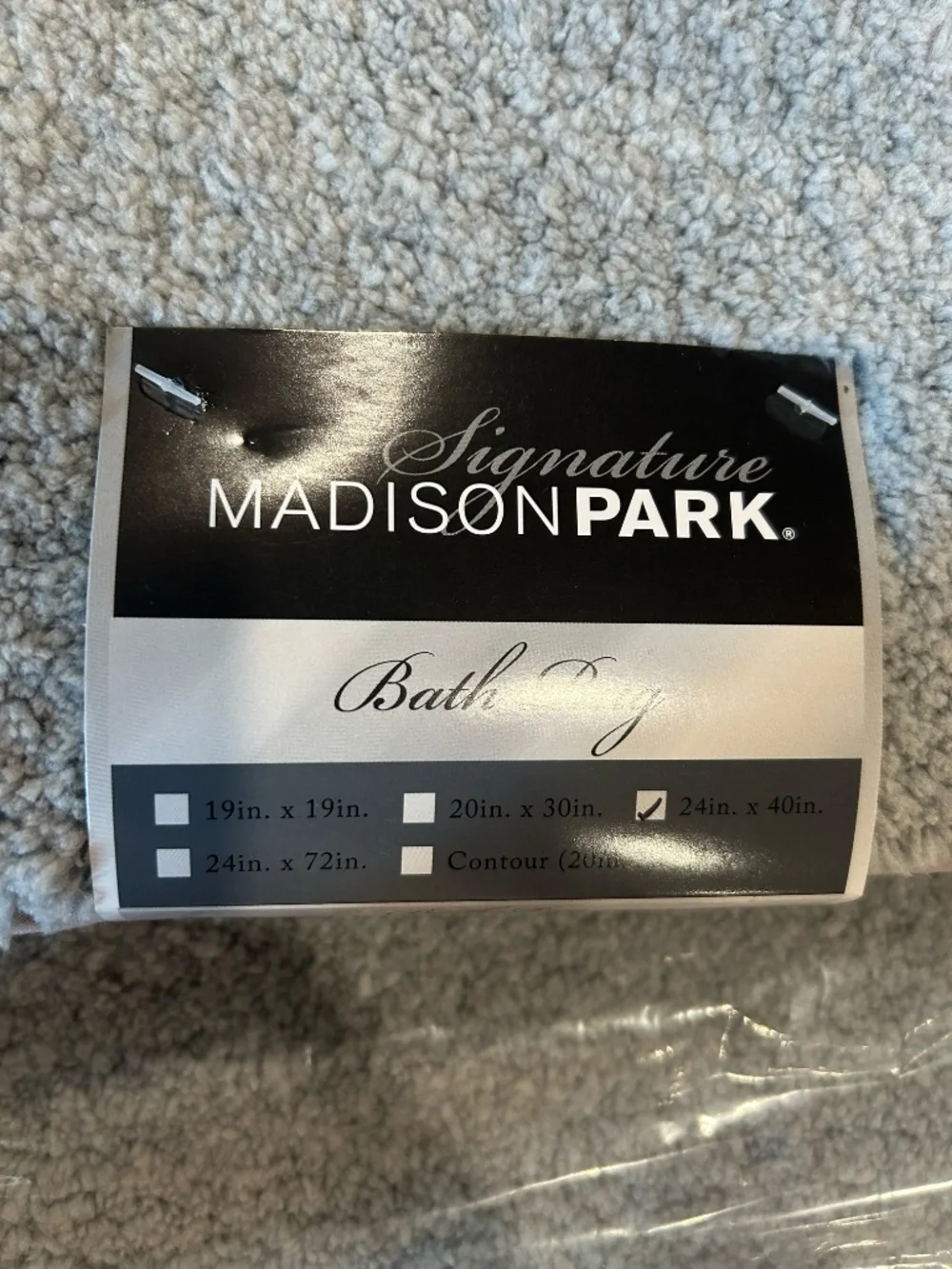 Madison Park Gray Signature Marshmallow Bath Rug | 24